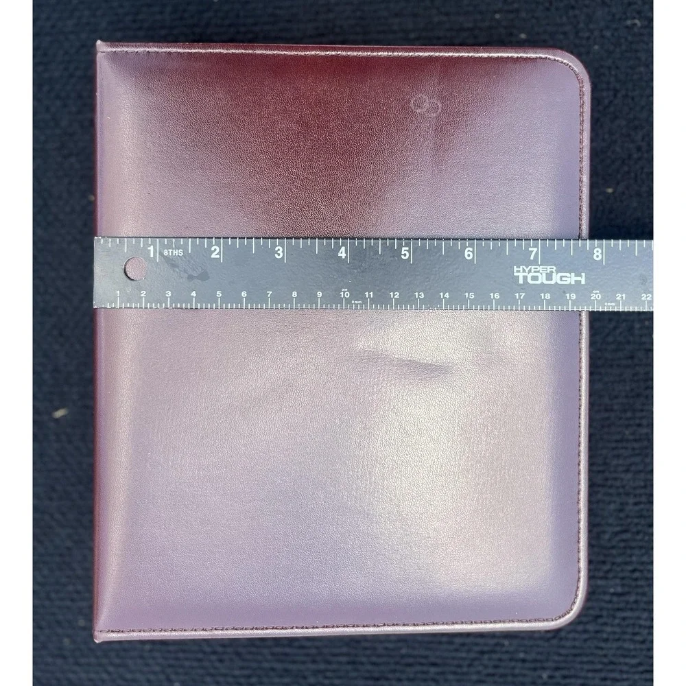Vintage Franklin Quest Burgundy Leather Organizer Planner USA Ring Binder CL4044